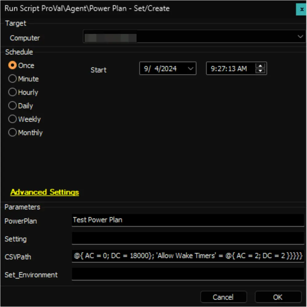 Run Configuration