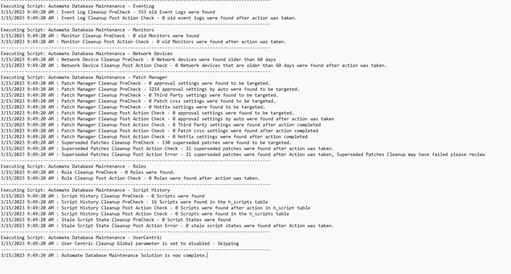 Expected Log File Screenshot