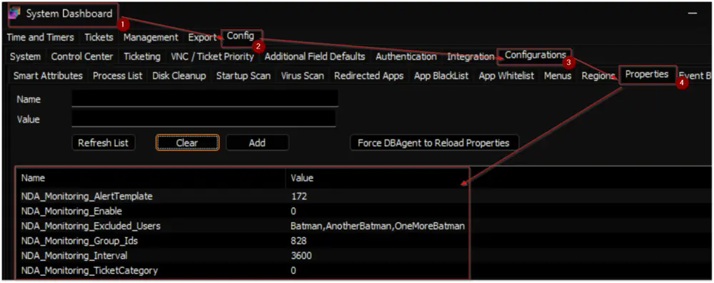 System Properties