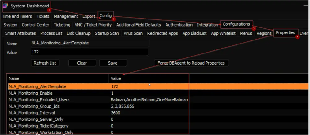 Configure Properties