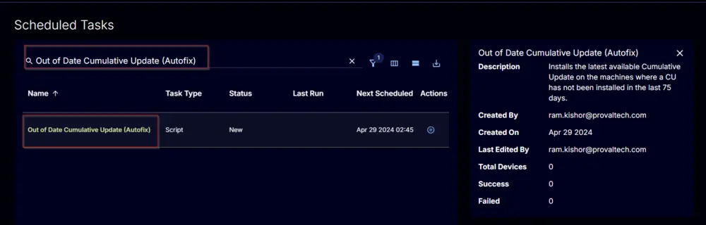 Scheduled Tasks