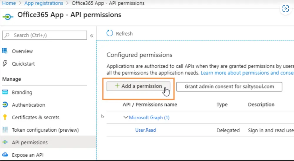 Add a Permission