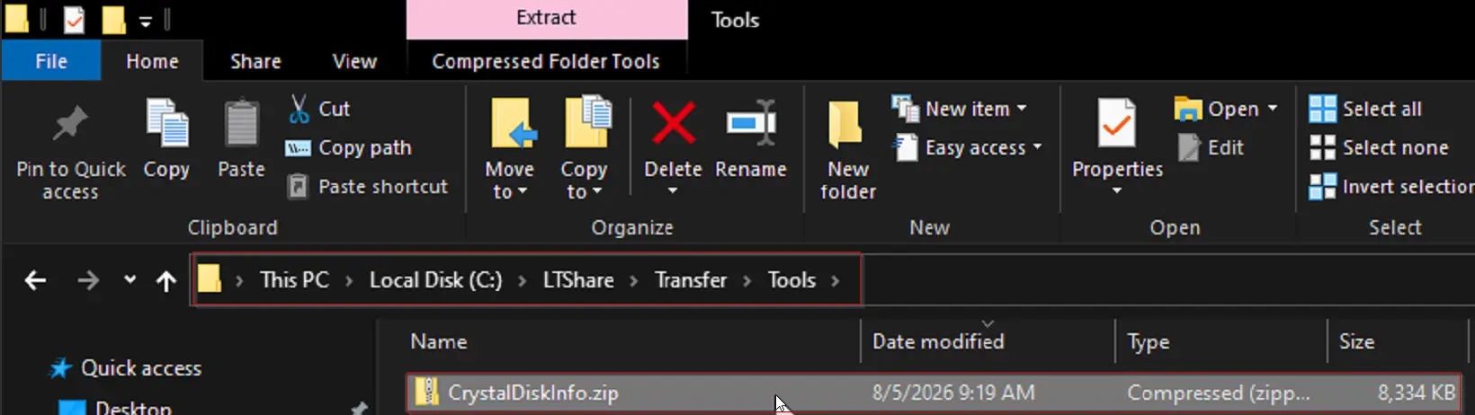 Image Placeholder: LTShare directory structure