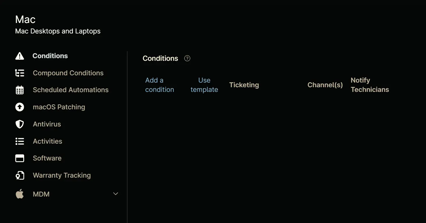 Conditions