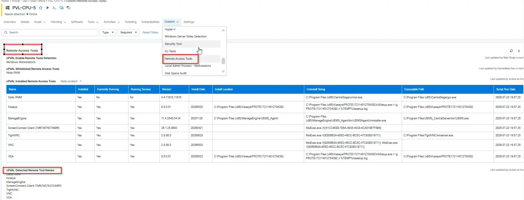 Sample Screenshot