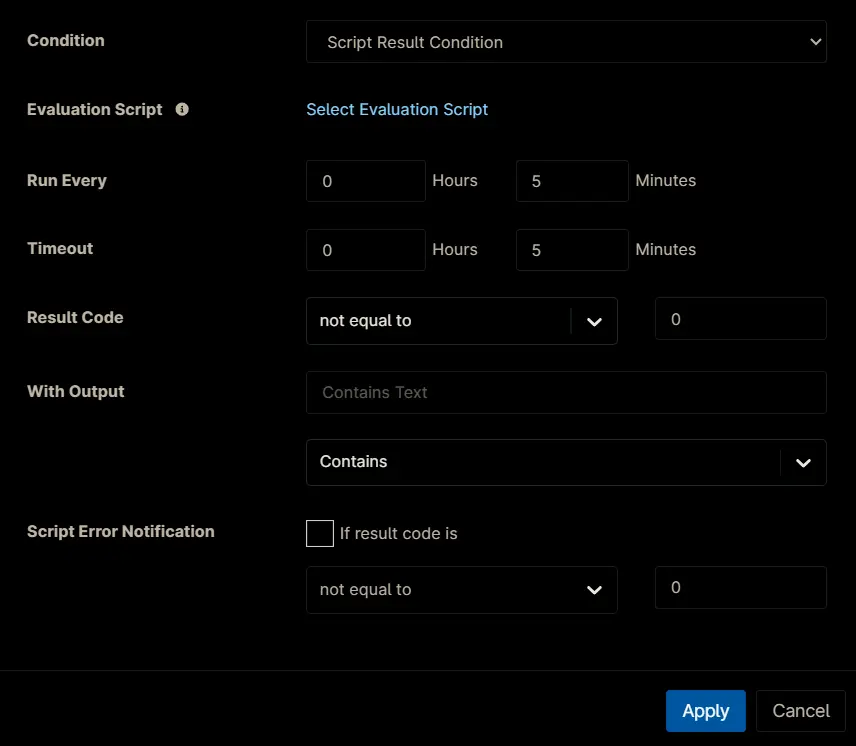 ScriptResultConditionConfig